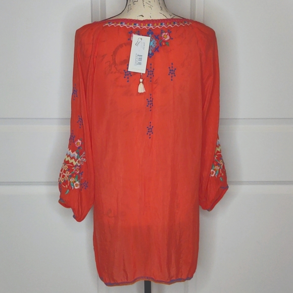 Johnny Was🪸Muna Blouse in Sunrise 🌅, size Large 🆕 - Picture 7 of 14